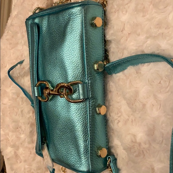 REBECCA MINKOFF mini Mac in metallic turquoise - Picture 3 of 8